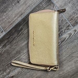 Michael Kors gold wallet